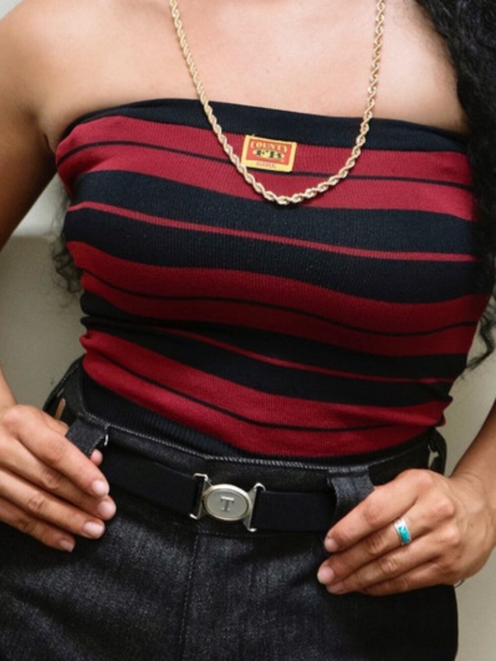 FB County Charlie Brown Tube Top LA Street Style